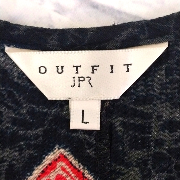 NWT Outfit JPR Maxi Dress Rayon Sleeveless Sz L - Picture 6 of 6